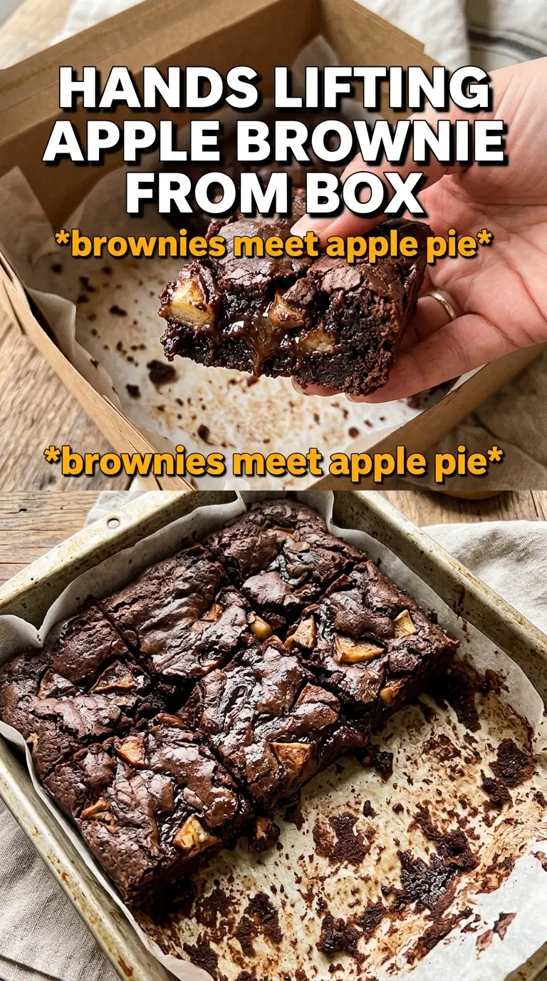 Apple Brownies fudgy cinnamon apple bars