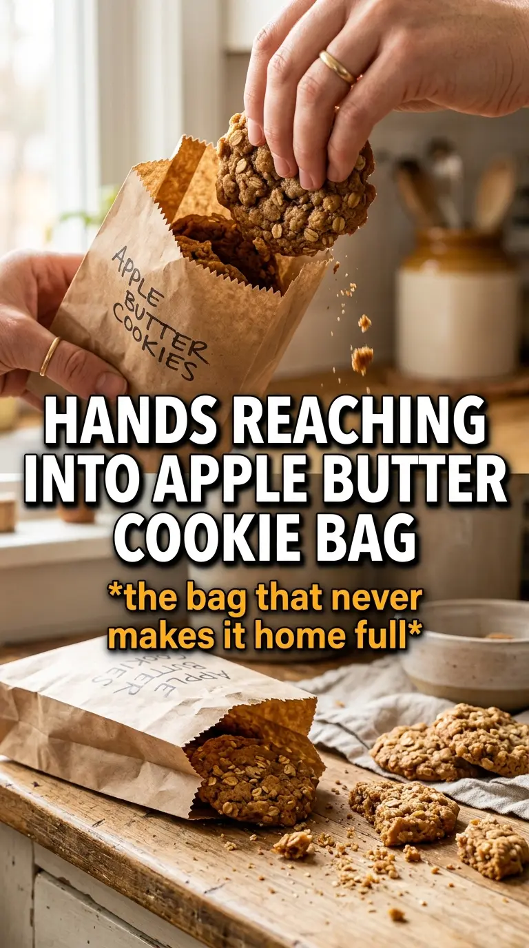 Apple butter cookies soft cinnamon caramelized