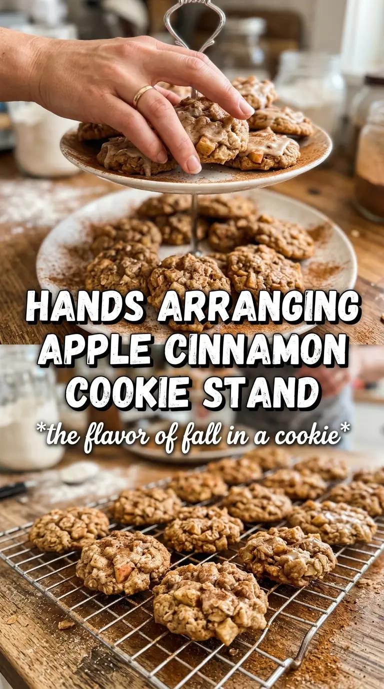 Apple Cinnamon Cookies soft spiced glazed