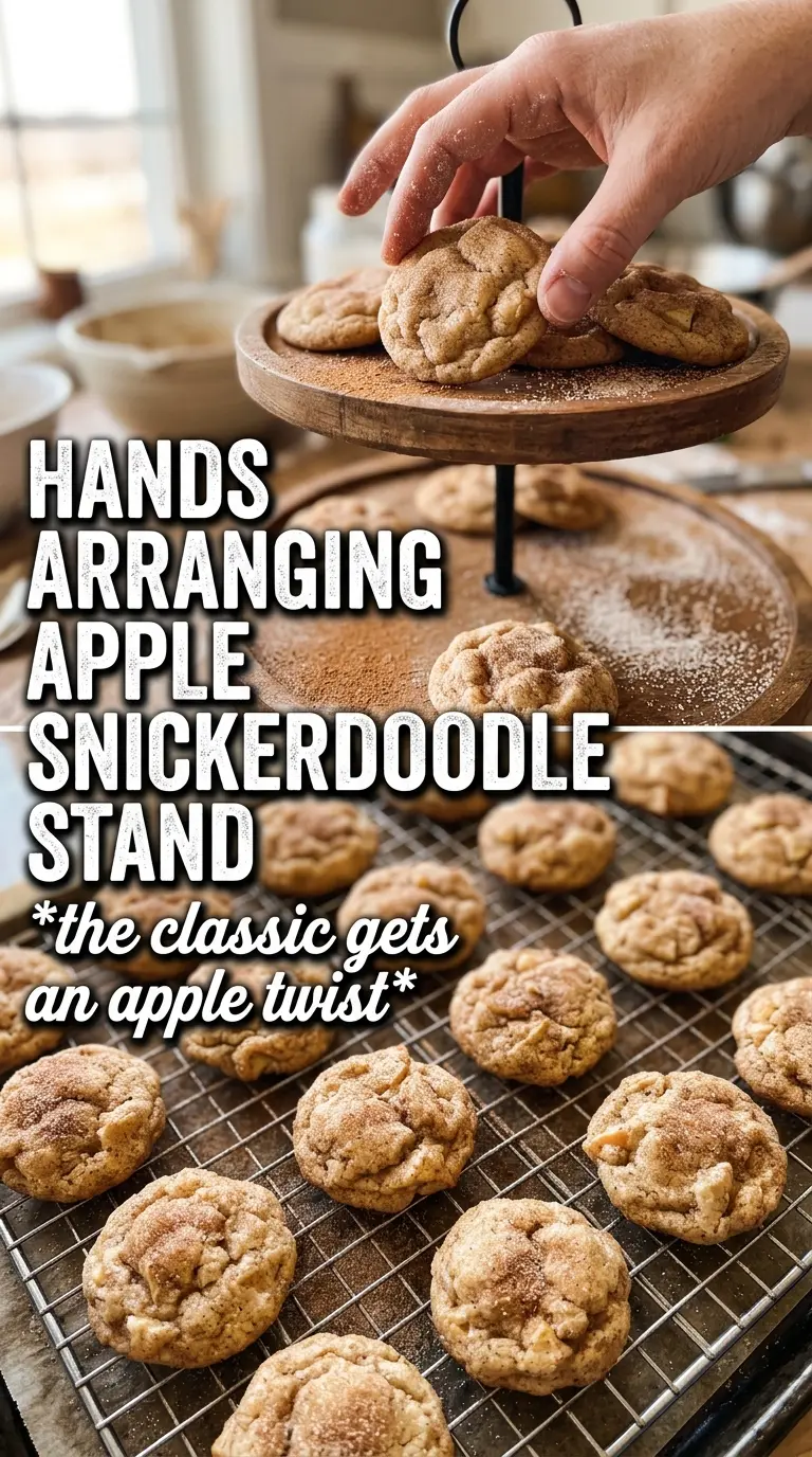 Apple Snickerdoodles cinnamon-sugar chewy