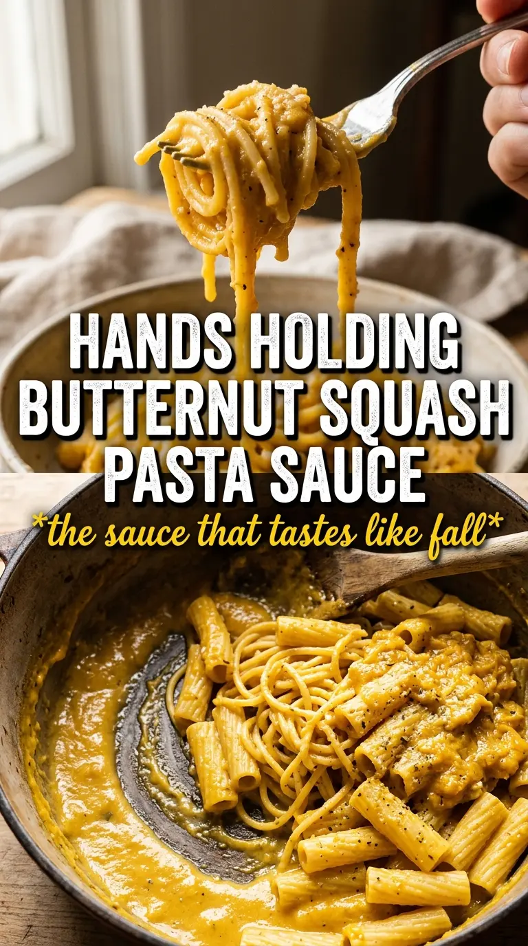 Butternut Squash Pasta Sauce silky creamy sage