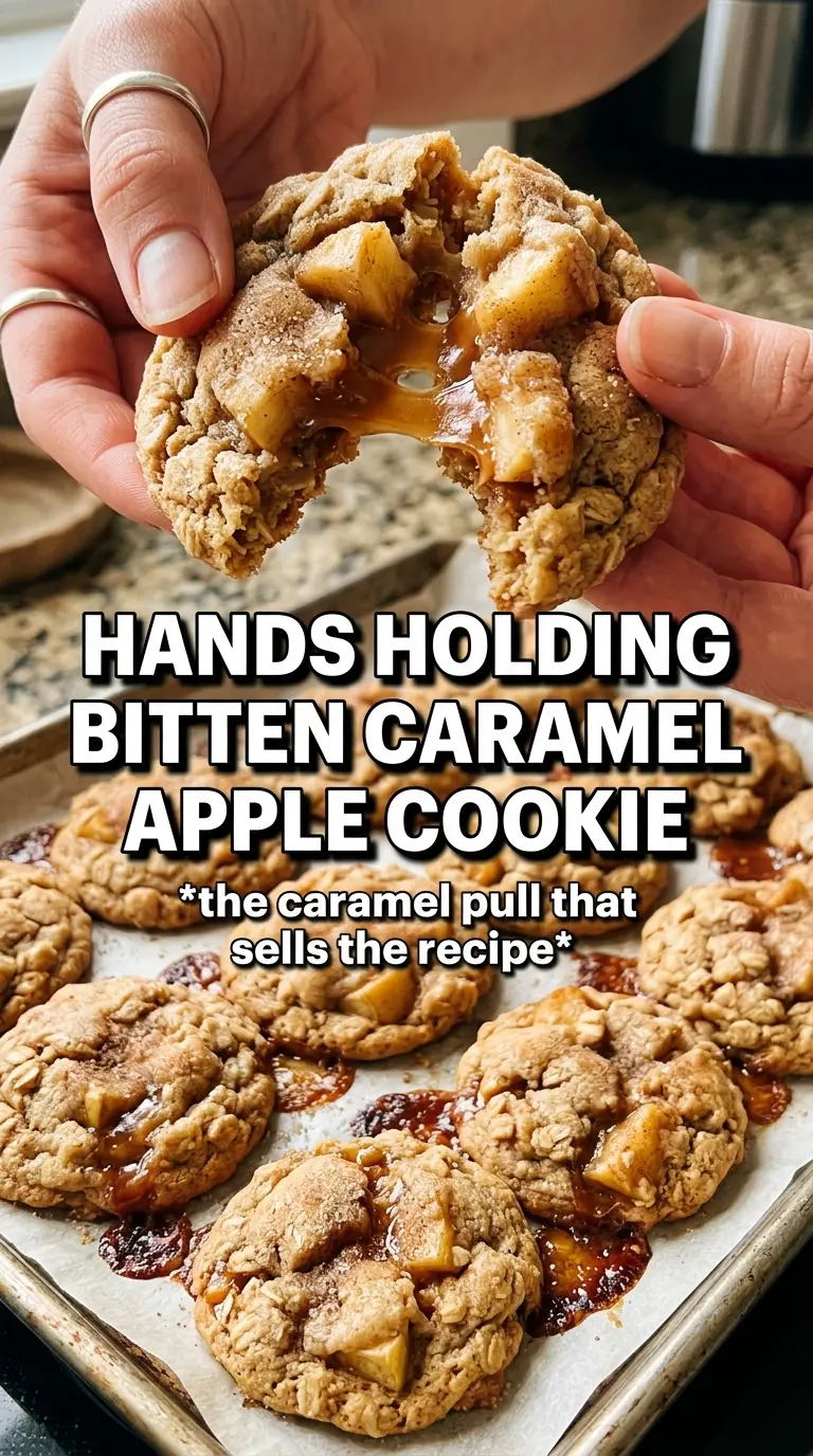 Caramel Apple Cookies soft golden chewy