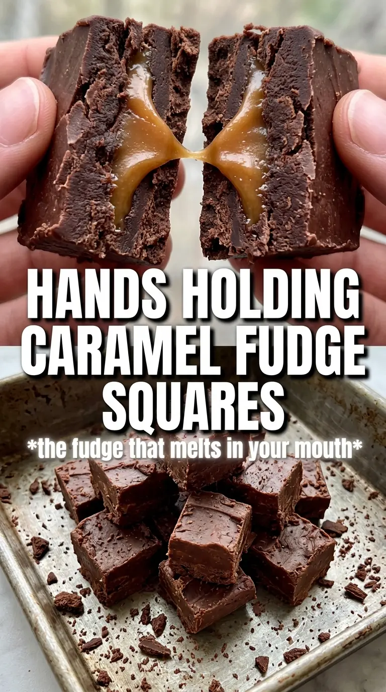 Caramel Fudge glossy squares sea salt