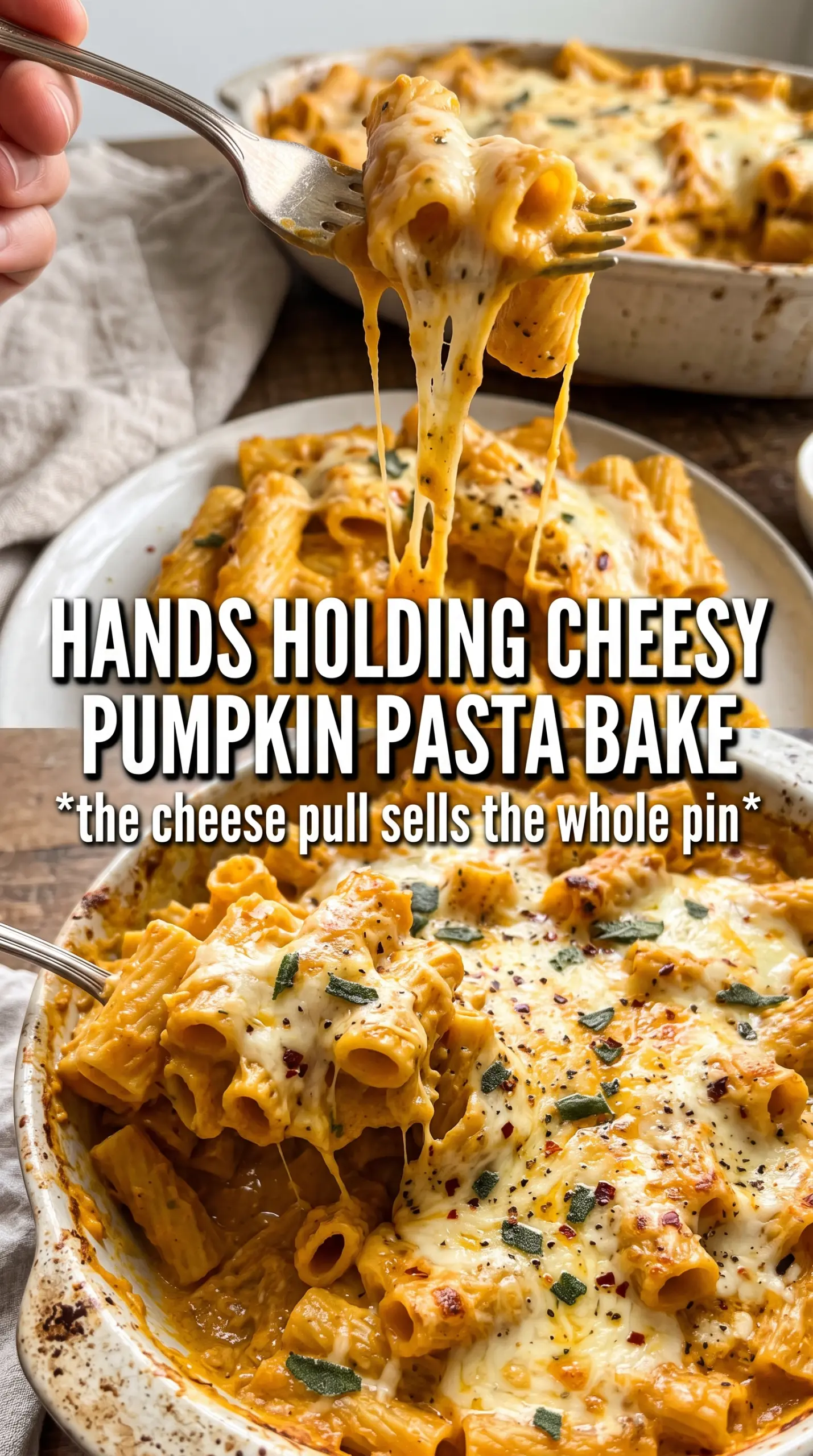 Cheesy pumpkin pasta bake creamy cheesy baked pasta
