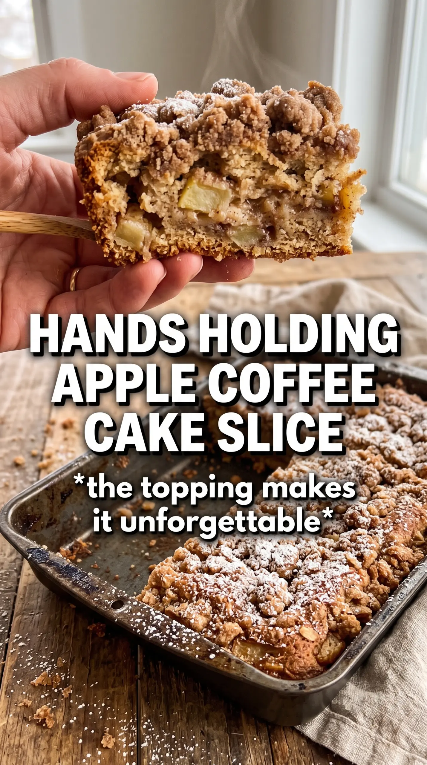 Cream Cheese Apple Coffee Cake creamy cinnamon streusel