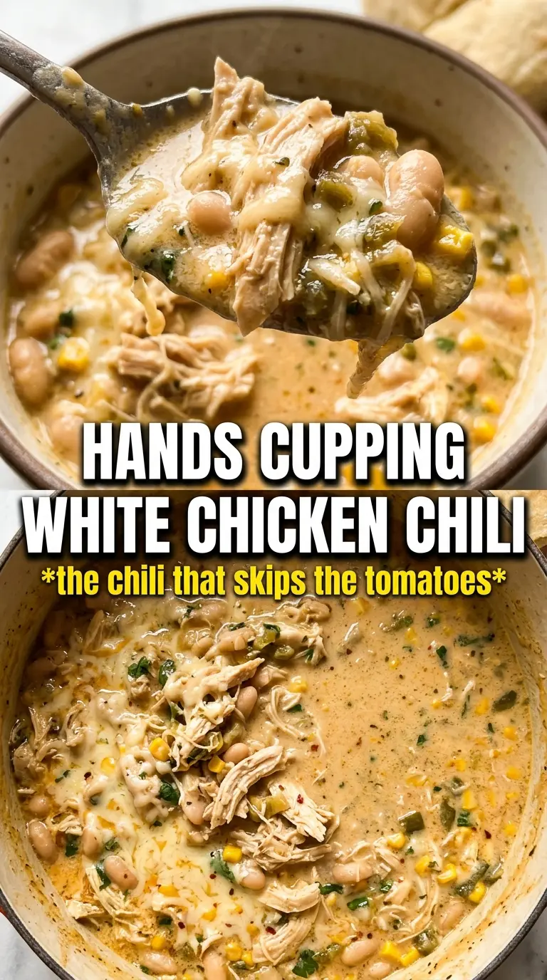 White chicken chili creamy golden broth