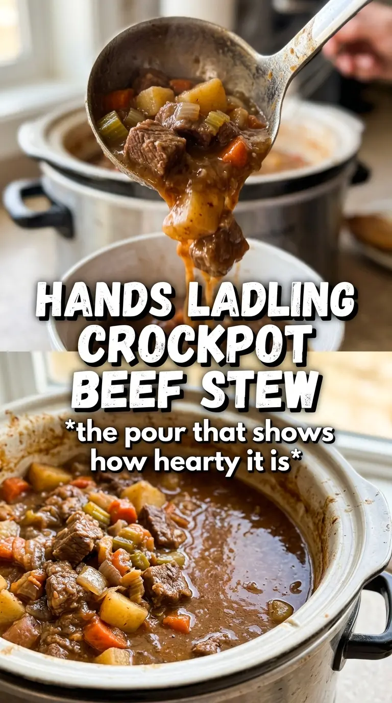 Crock Pot Beef Stew hearty mahogany