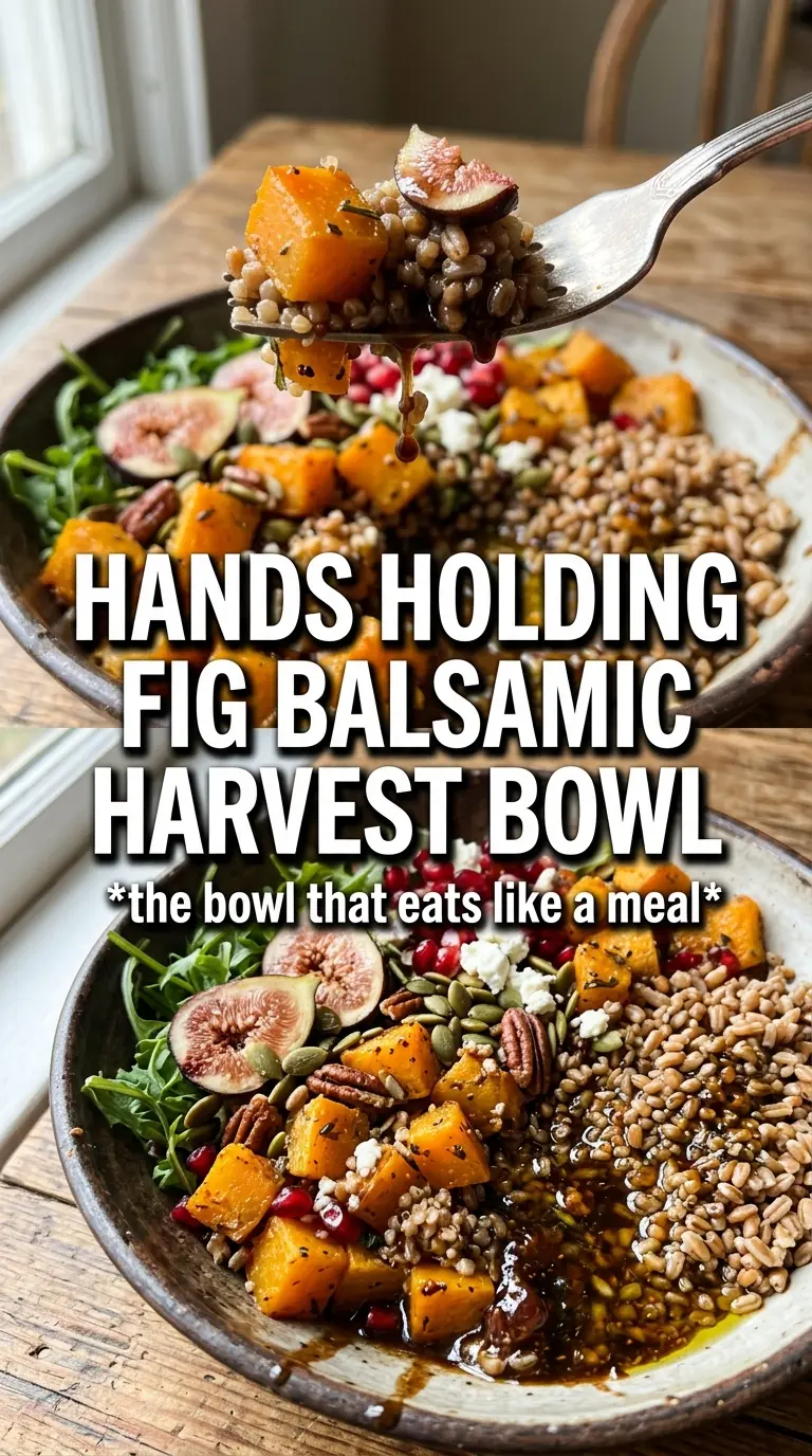 Harvest Bowls With Fig Balsamic Vinaigrette colorful grain bowl