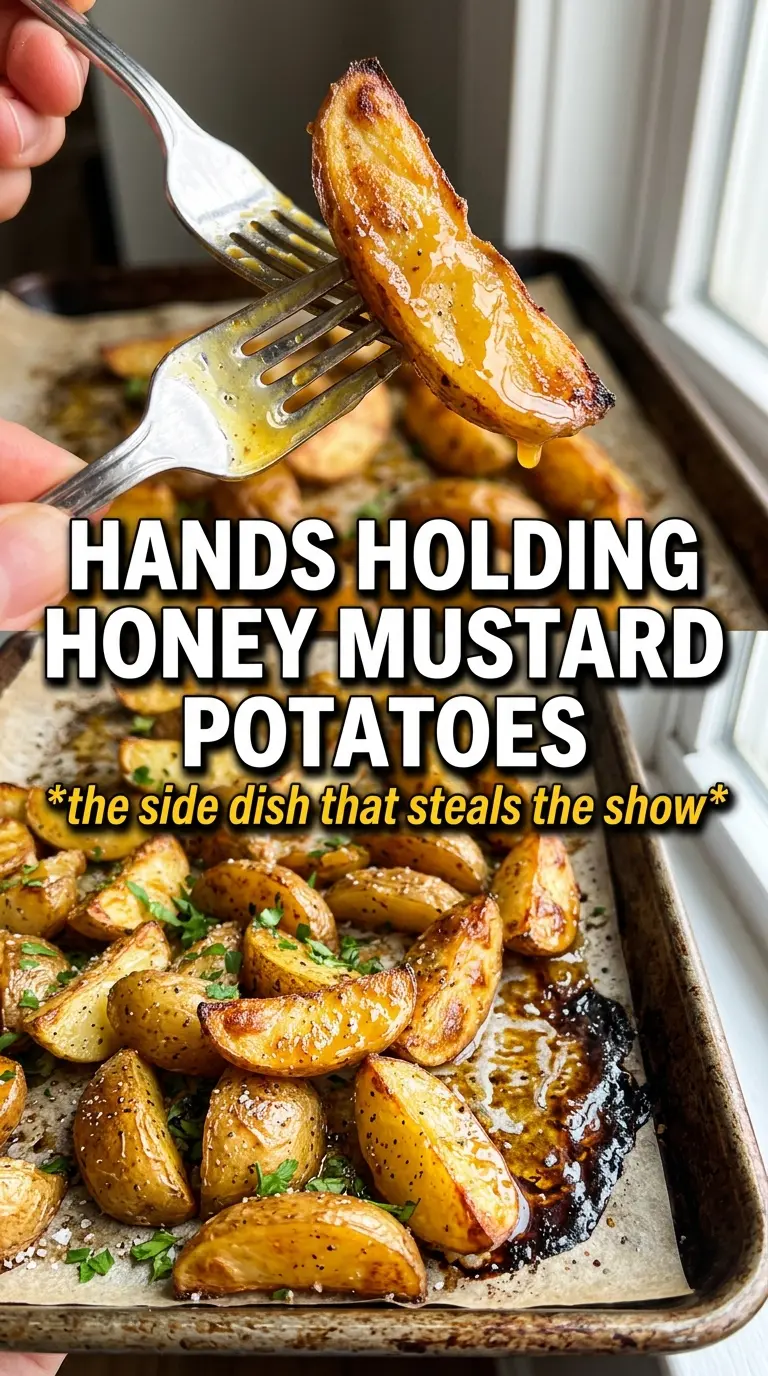Honey Mustard Potatoes golden roasted caramelized