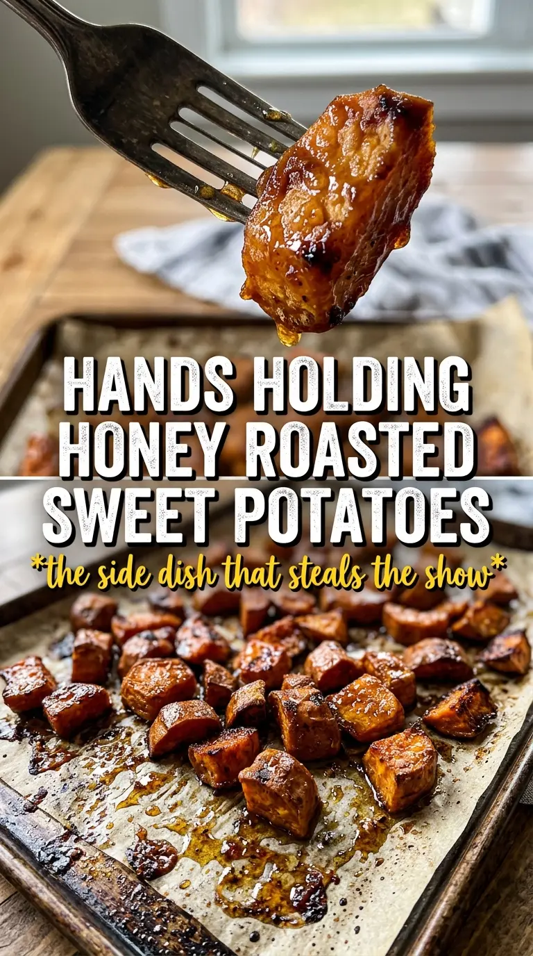 Honey Roasted Sweet Potatoes caramelized golden rosemary