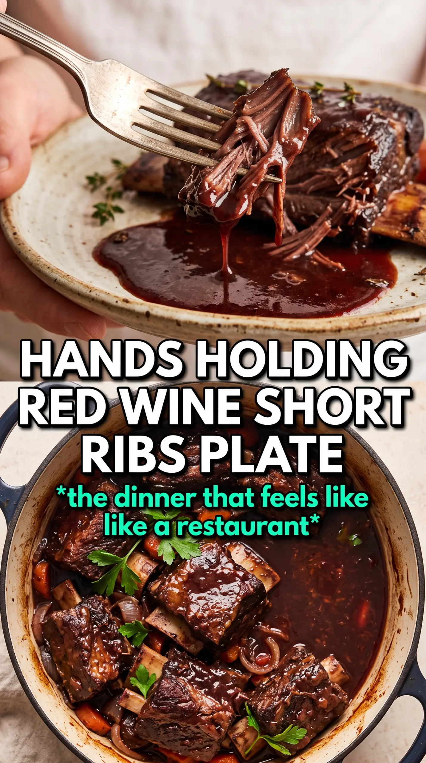 Red Wine Braised Short Ribs In Dutch Oven rich tender glossy