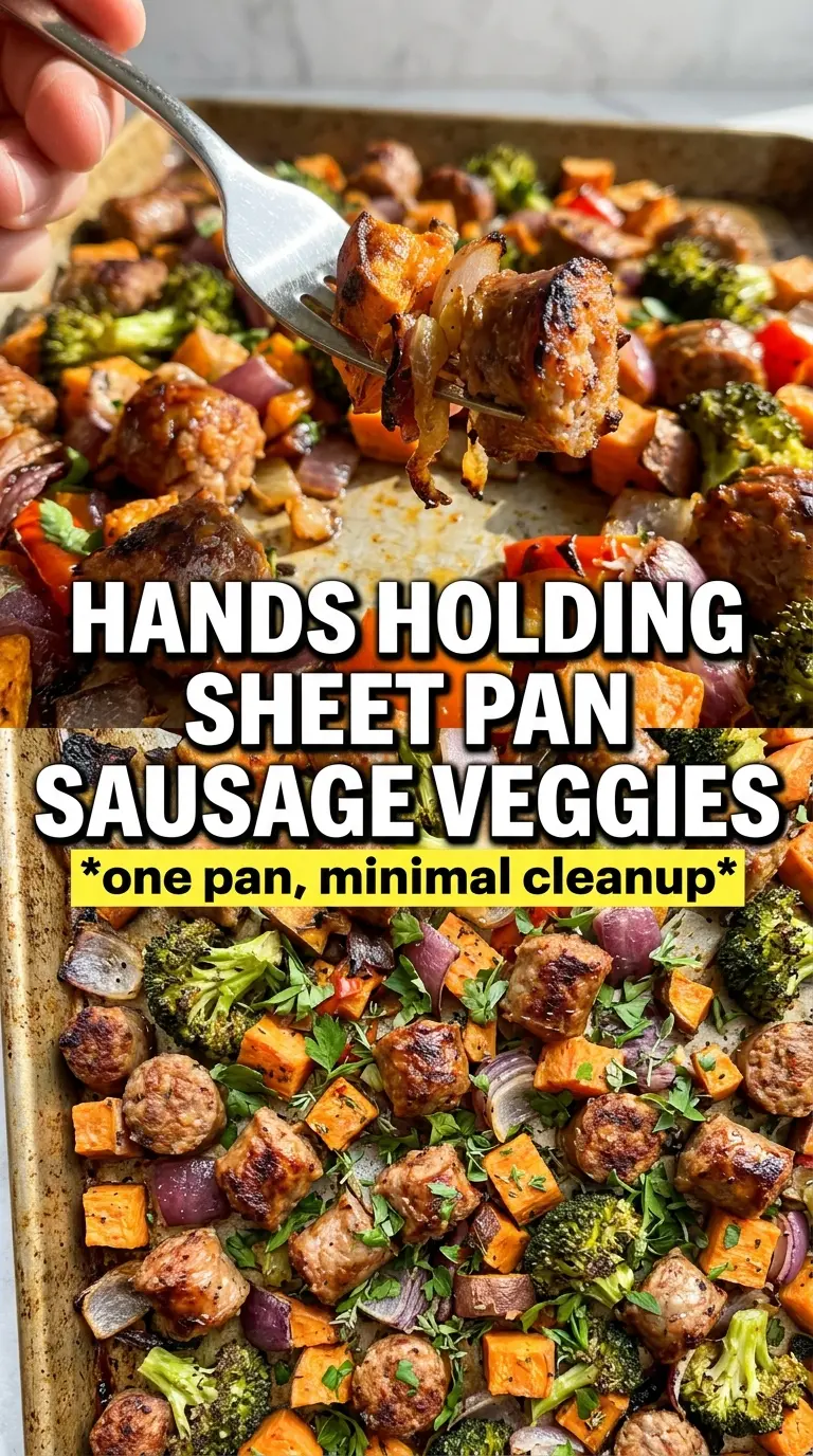 Sheet Pan Sausage and Fall Veggies caramelized roasted balsamic