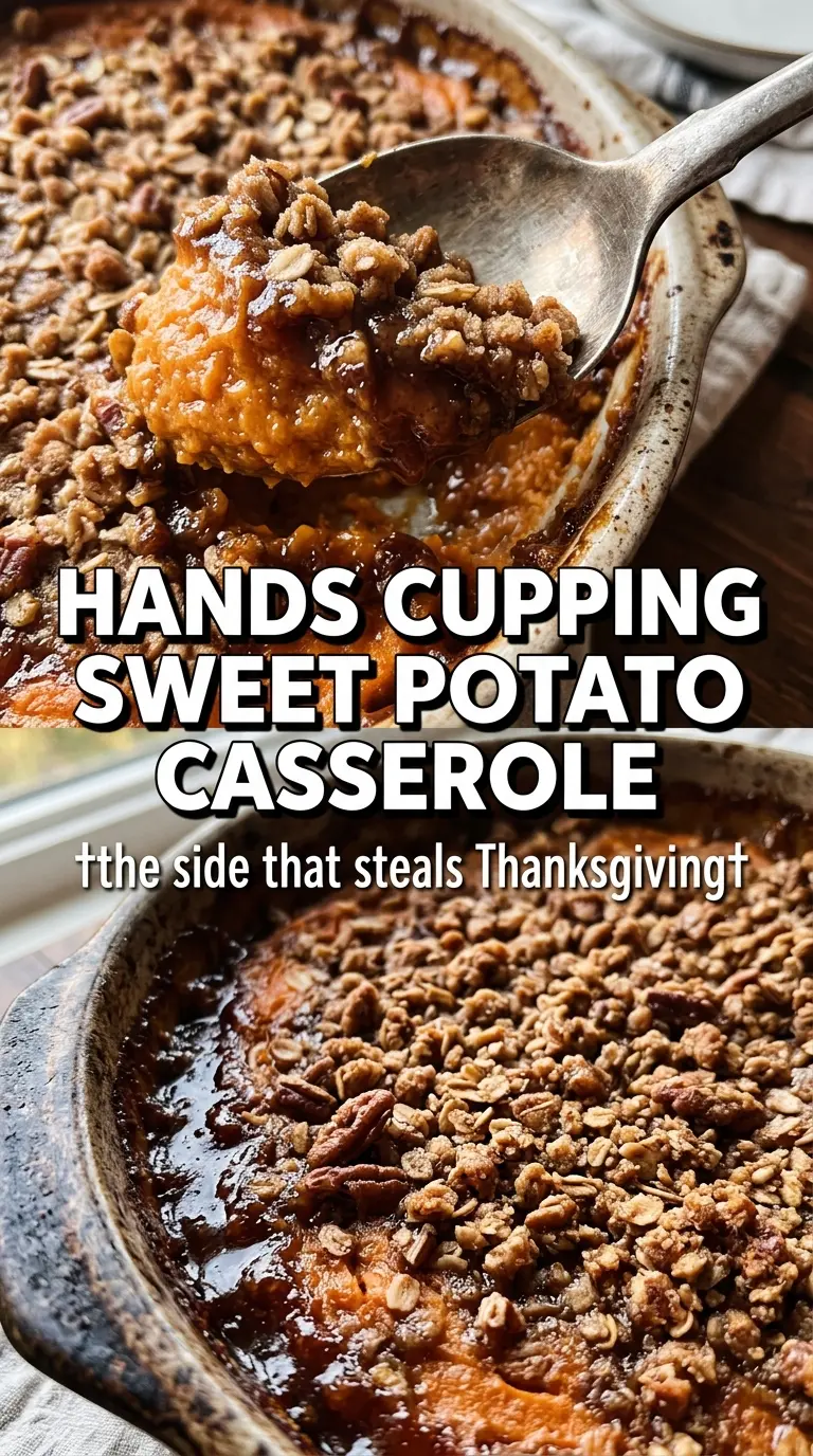 Southern Maple Sweet Potato Casserole creamy pecan streusel