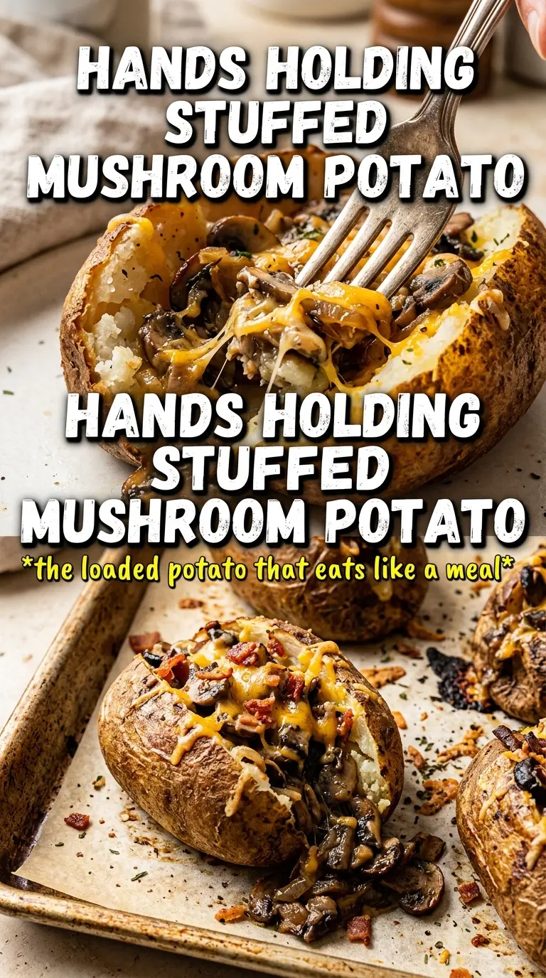 Stuffed Baked Potatoes With Mushrooms creamy mushroom filling