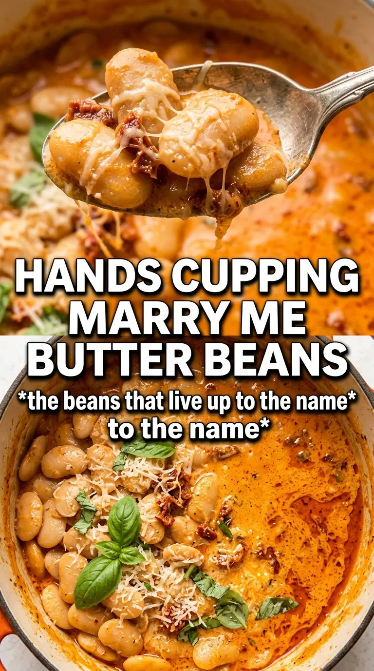 Tuscan Marry Me Butter Beans creamy skillet, sun-dried tomato, parmesan