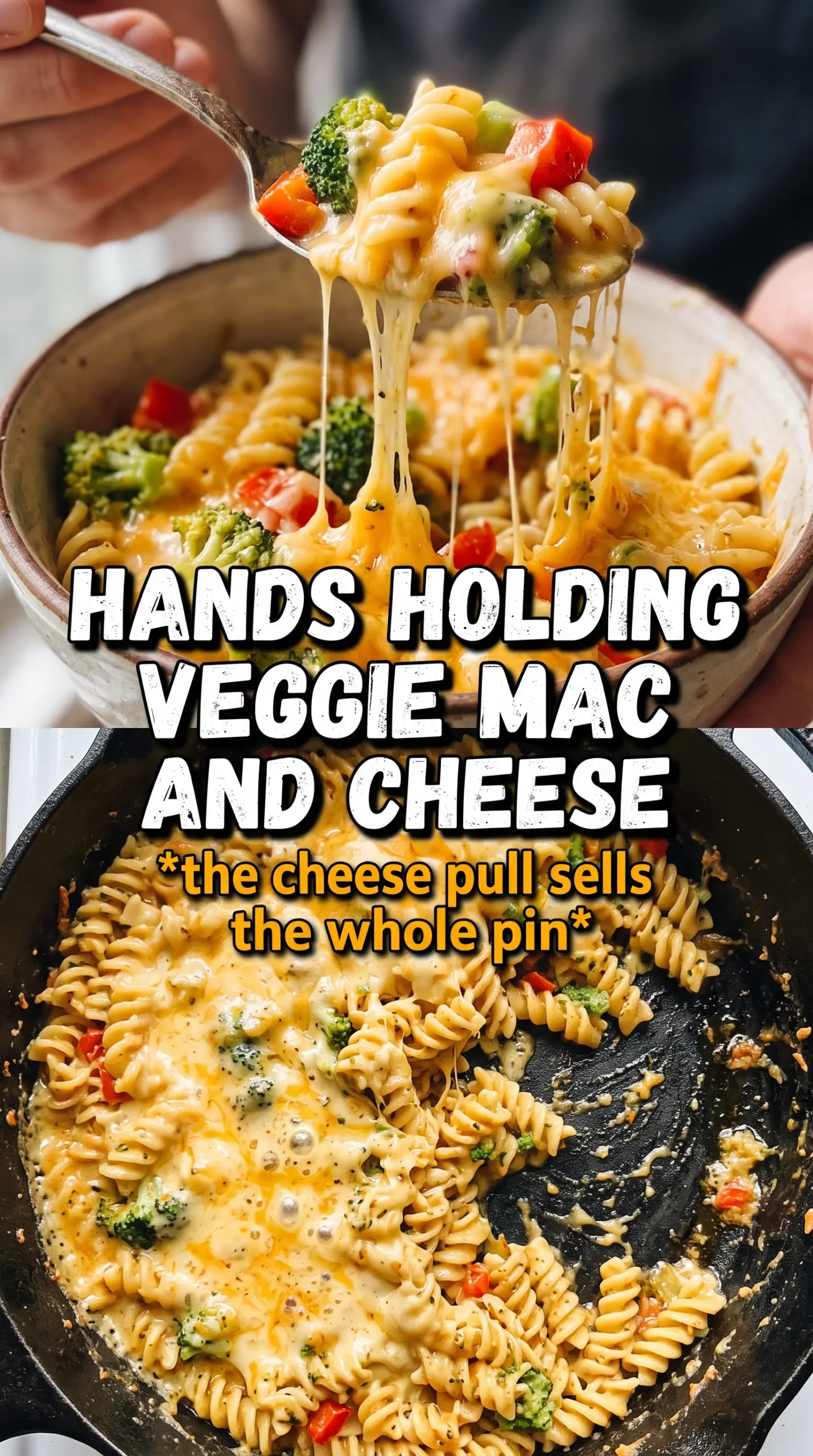Veggie mac and cheese creamy baked golden